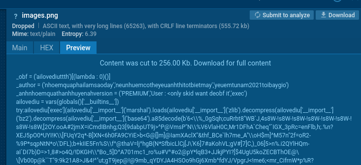 PXA Stealer in Sandbox 3
