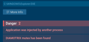 Diamotrix injected legal Windows process