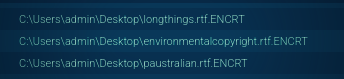 Gunra encrypting files